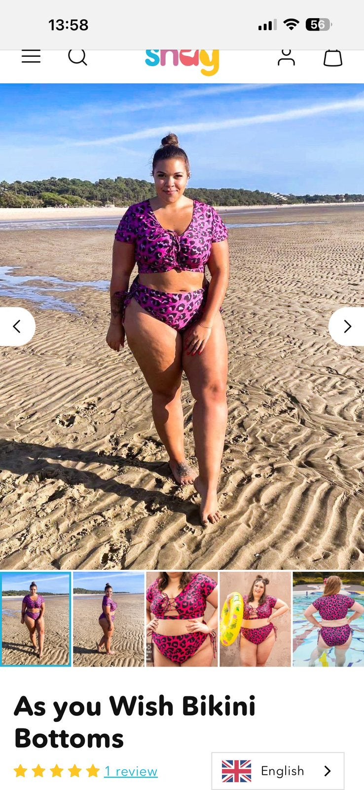 Merk: Snag model: As you Wish Bikini Top maat 44/46/48, Verzenden, Zo goed als nieuw, Roze, Overige typen