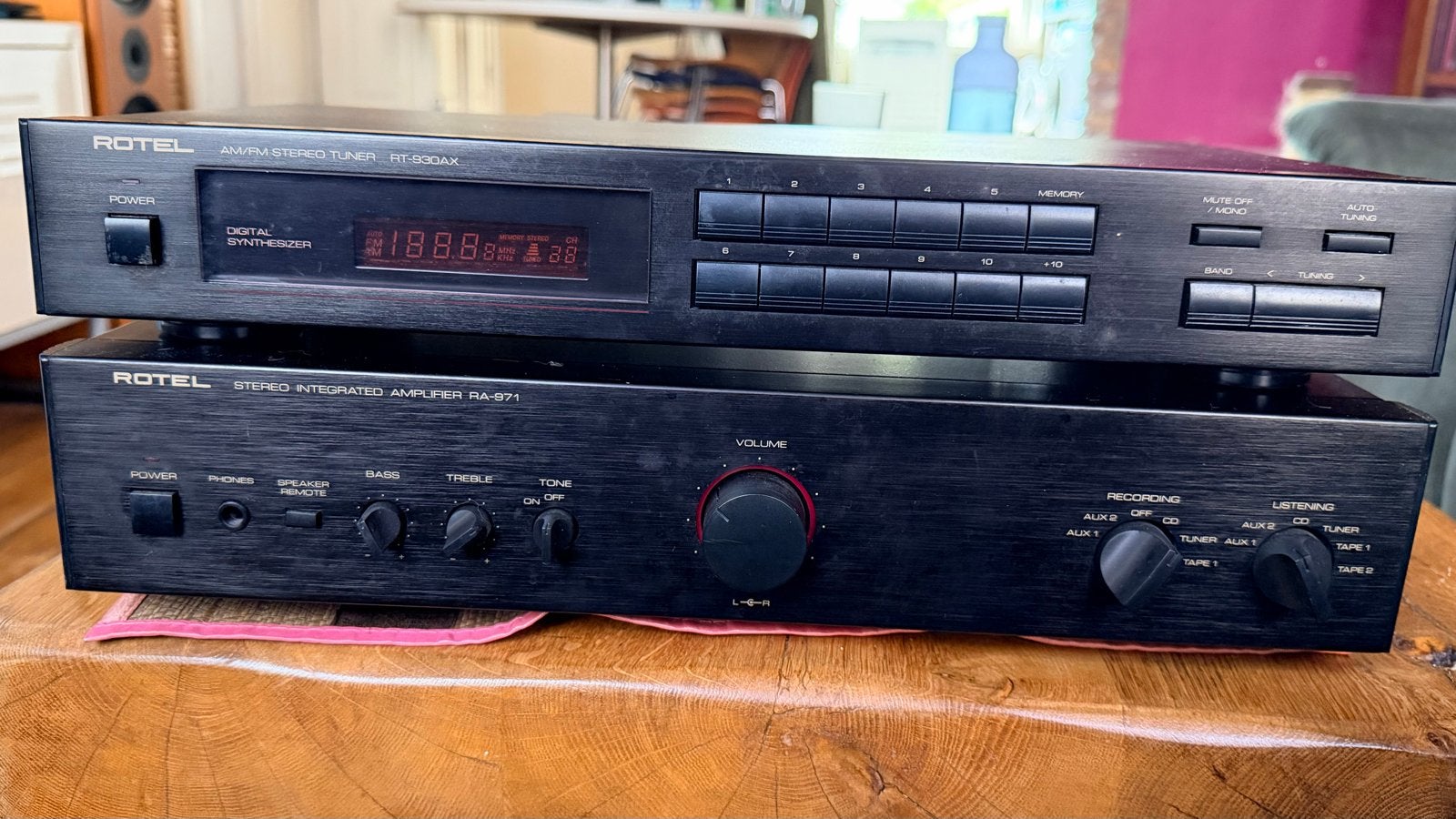 Rotel RT-930AX Tuner, Gebruikt, 60 tot 120 watt, Stereo, Ophalen