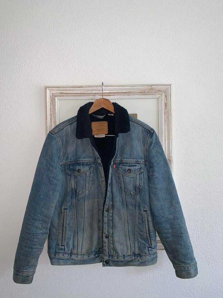 Levi's Teddy Jas - Maat M, Kleding | Heren, Jassen | Winter, Ophalen of Verzenden, Zo goed als nieuw, Maat 48/50 (M)