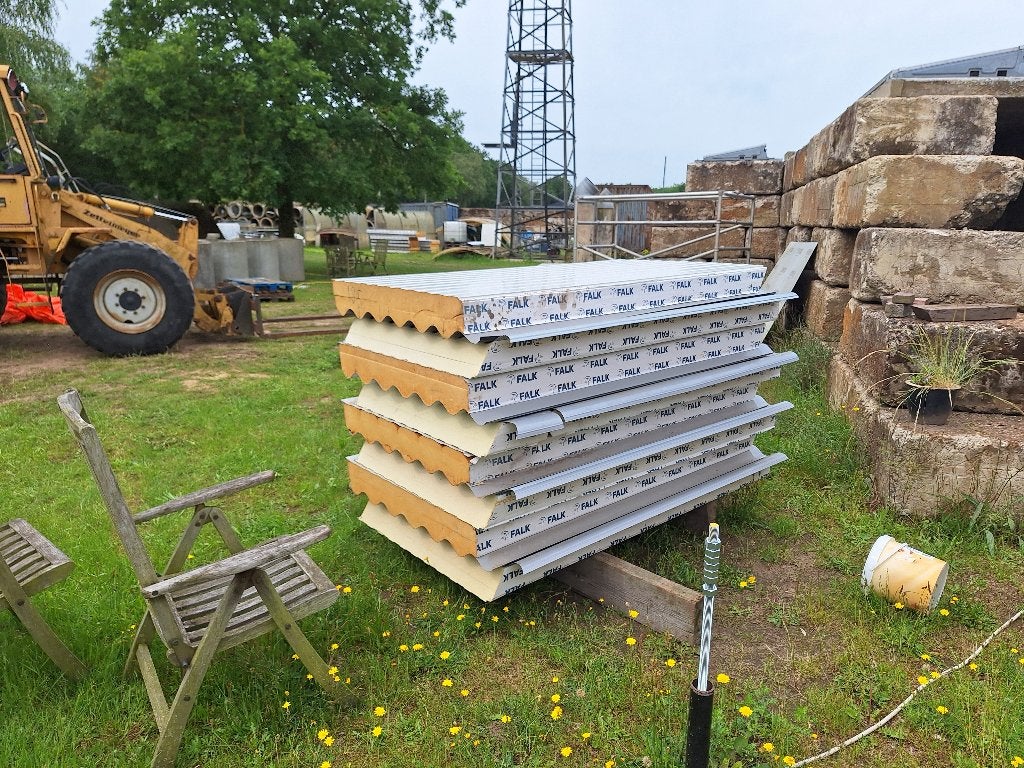 gratis sandwichpanelen geisoleerde dakplaten, golf 160mm, Ophalen, Zo goed als nieuw, Overige materialen, 100 mm of meer