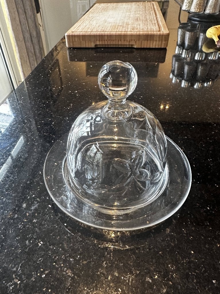 Vintage Princess House Heritage Kristallen Botervloot/Stolp, Antiek en Kunst, Ophalen of Verzenden