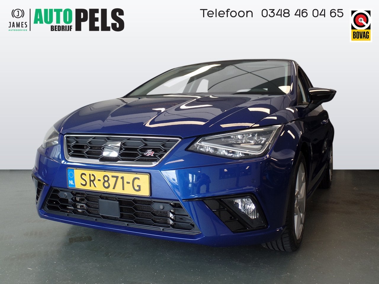 SEAT Ibiza 1.0 TSI 116pk!, FR Business Intense!, Navigatie,, Stof, Euro 6, Blauw, 116 pk