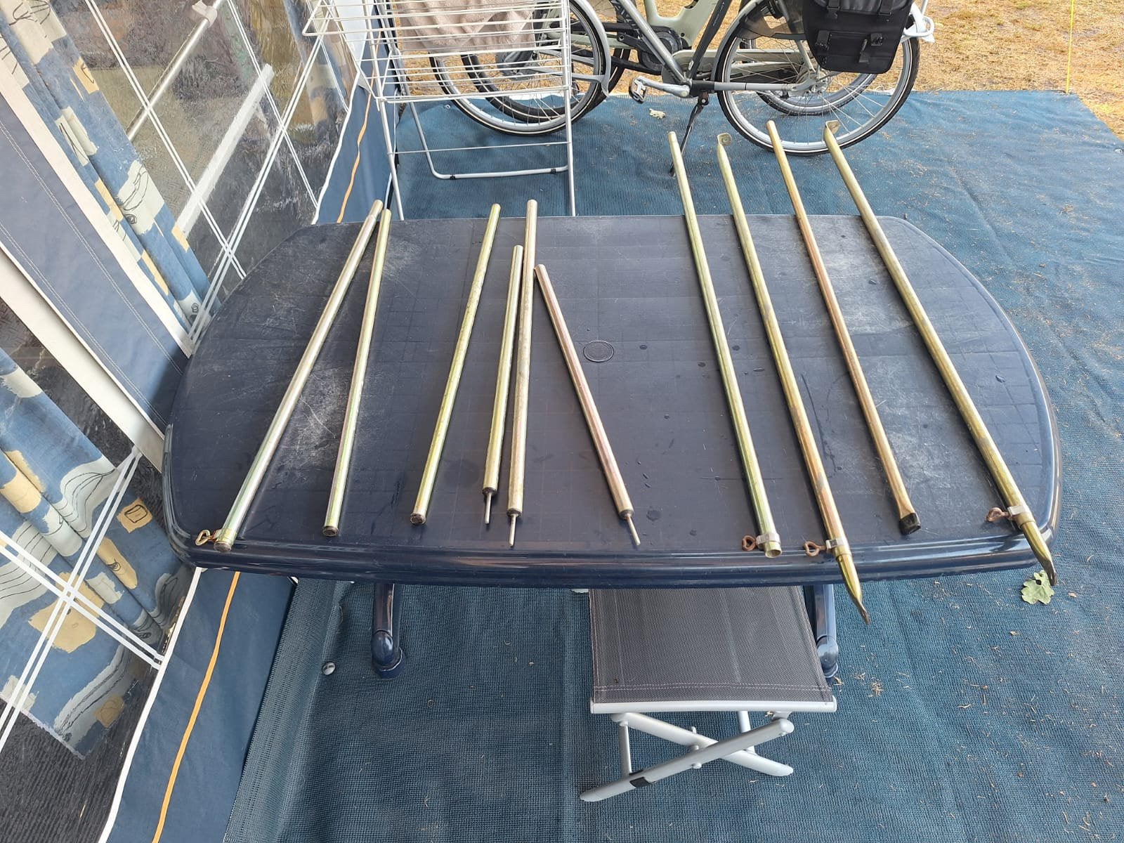 Universele luifel stokken set, Ophalen, Gebruikt