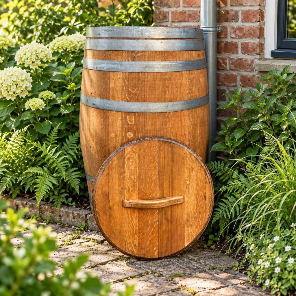 Eiken wijnvaten, wijnvat, regenton, halve vaten, Niet ingevuld, Gebruikt, Niet ingevuld, Ophalen of Verzenden
