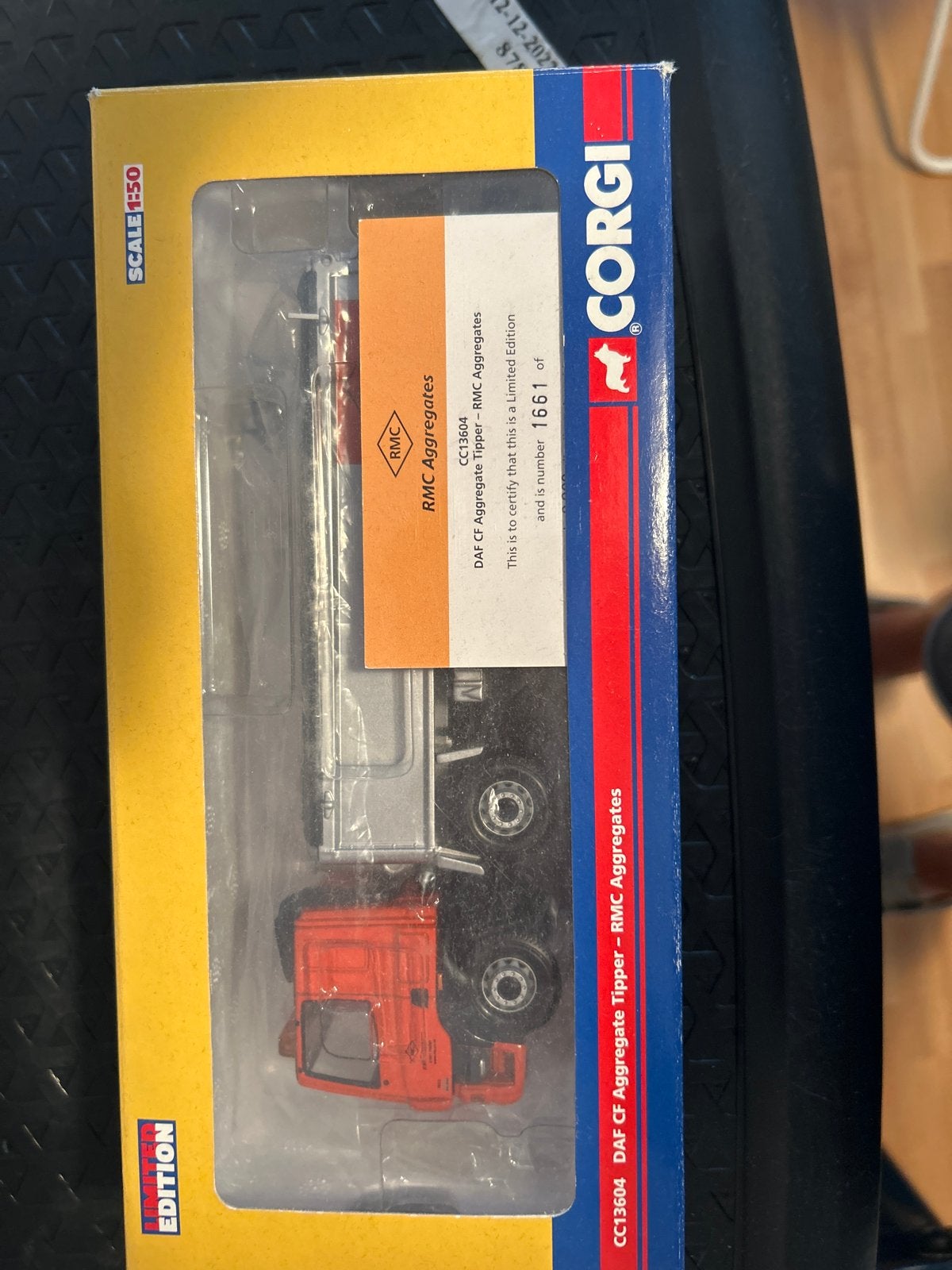 Corgi DAF CF Aggregate Kipper RMC Aggregates 1:50 Limited Ed, Ophalen of Verzenden, Zo goed als nieuw, Bus of Vrachtwagen, Corgi