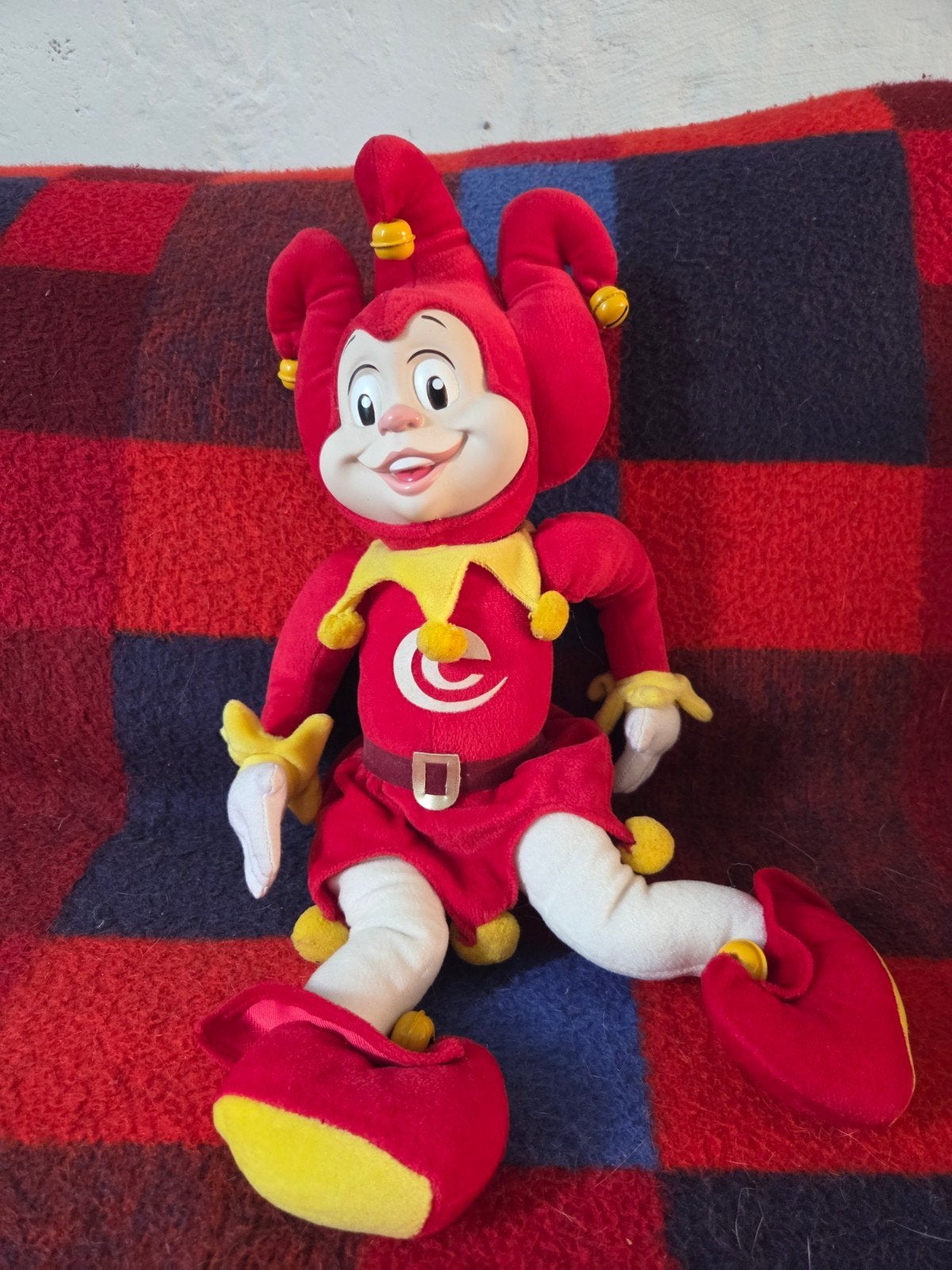 Vintage Efteling Pardoes de Tovernar Knuffel 49 cm, Ophalen of Verzenden, Zo goed als nieuw, Beeldje of Poppetje