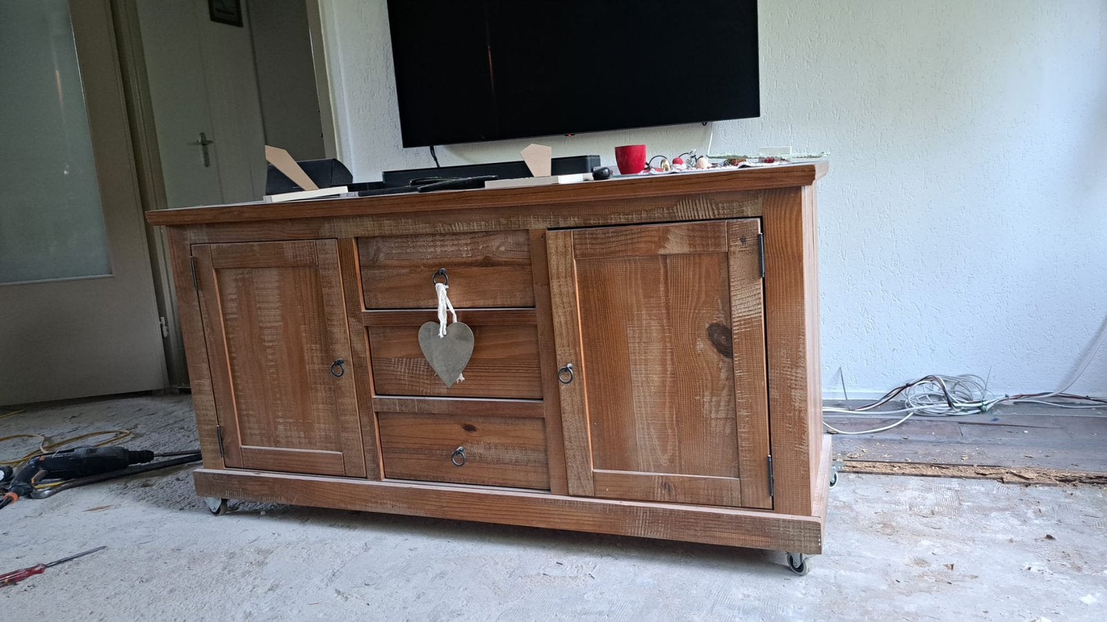 houten kast, Ophalen, Zo goed als nieuw, 25 tot 50 cm