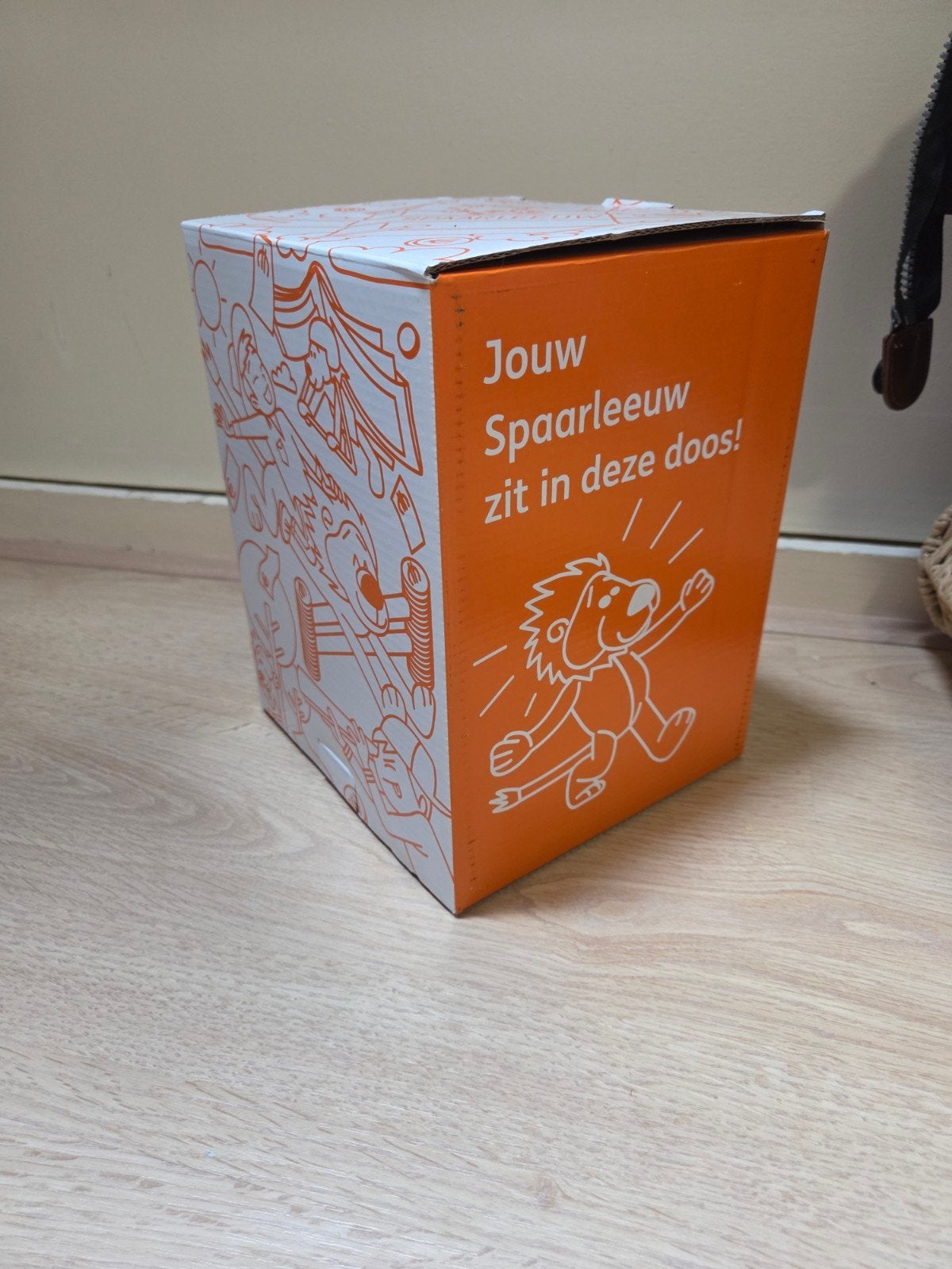 Nieuwe ING Spaarleeuw in doos - Oranje knuffel, Ophalen, Nieuw, Overige materialen, Dier