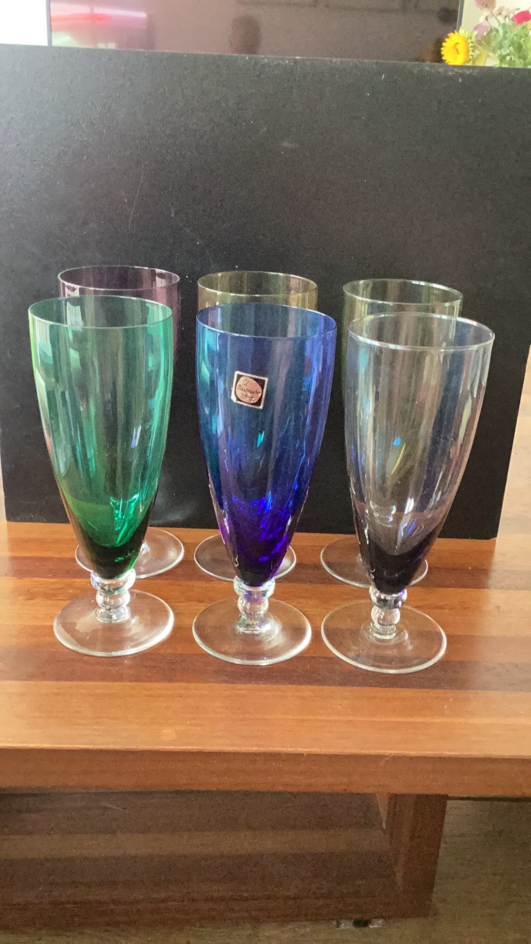 6x Max Verboeket K7 Carnaval glasservies (6), Ophalen, Zo goed als nieuw, Overige typen