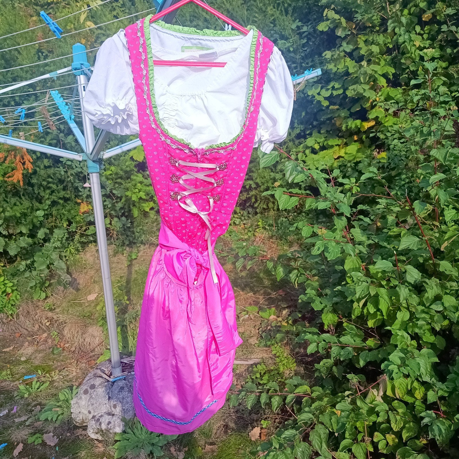 Alpin de Luxe 36 rdirnl set jurk blouse schort Oktoberfe, Alpin de Luxe, Ophalen of Verzenden, Overige thema's, Maat 36 (S)