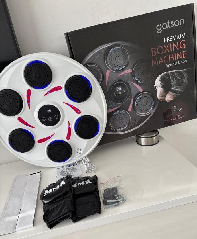 Gatson Premium Boxing Machine met Muziek met boxhandschoenen, Ophalen, Nieuw, Bokszak