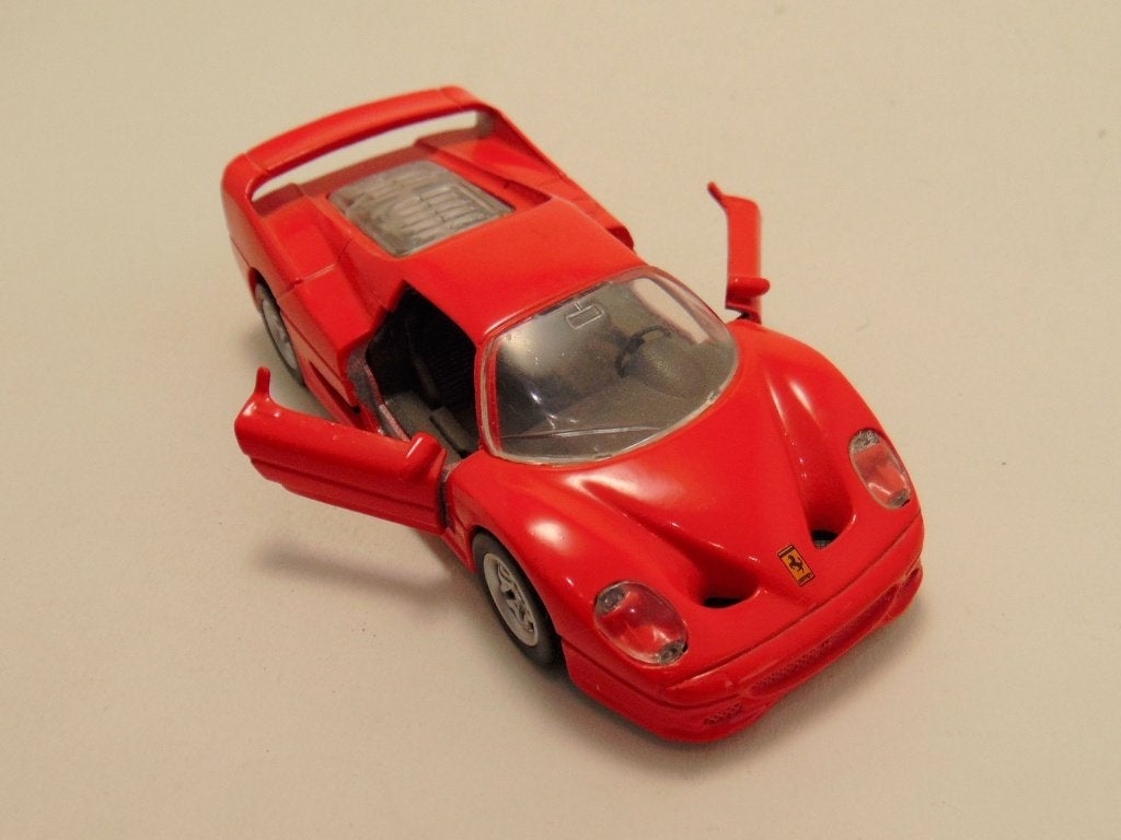 Ferrari F50 Shell Maisto 1:39 rood, Ophalen of Verzenden, Zo goed als nieuw, Auto
