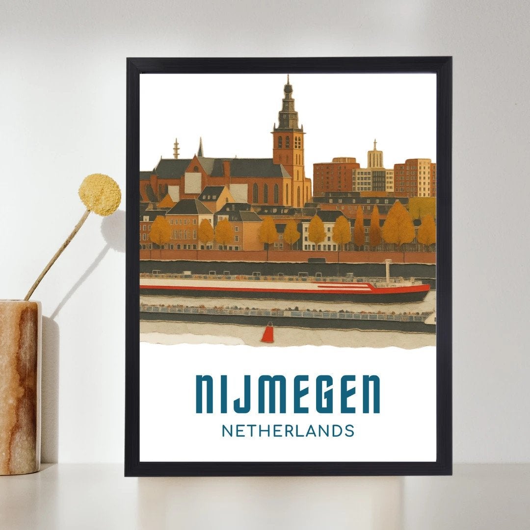 Nijmegen A4 poster, Antiek en Kunst, Ophalen of Verzenden