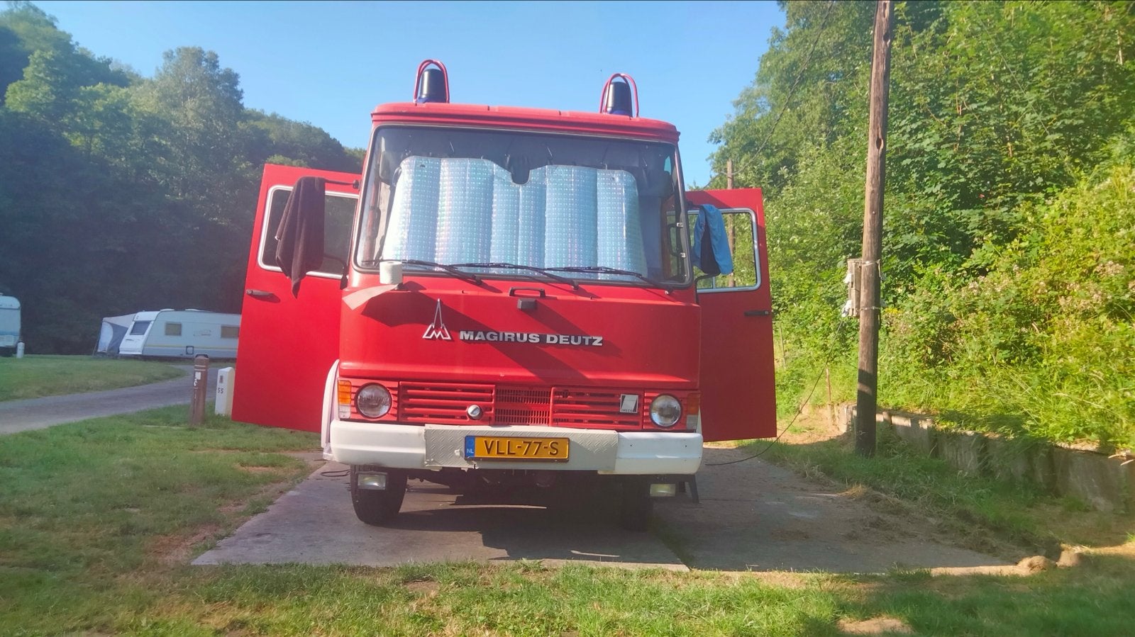 Magirus Deutz Brandweer Camper, belastingvrij, B-rijbewijs!, Overige merken, Tot en met 2, 6 tot 7 meter, Particulier