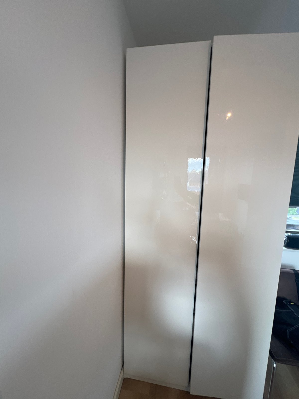 2 Pax kastdeuren hoogglans wit 2,36 m (excl. scharnieren), Huis en Inrichting, Ophalen, Overige materialen, Gebruikt, 200 cm of meer