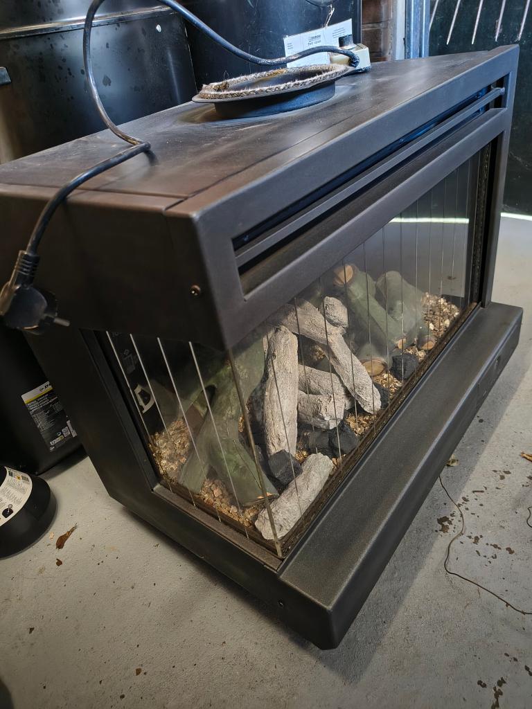 Inbouw gaskachel 10.1KW. Hoekmodel., Ophalen, Gebruikt, Gas, Inbouw