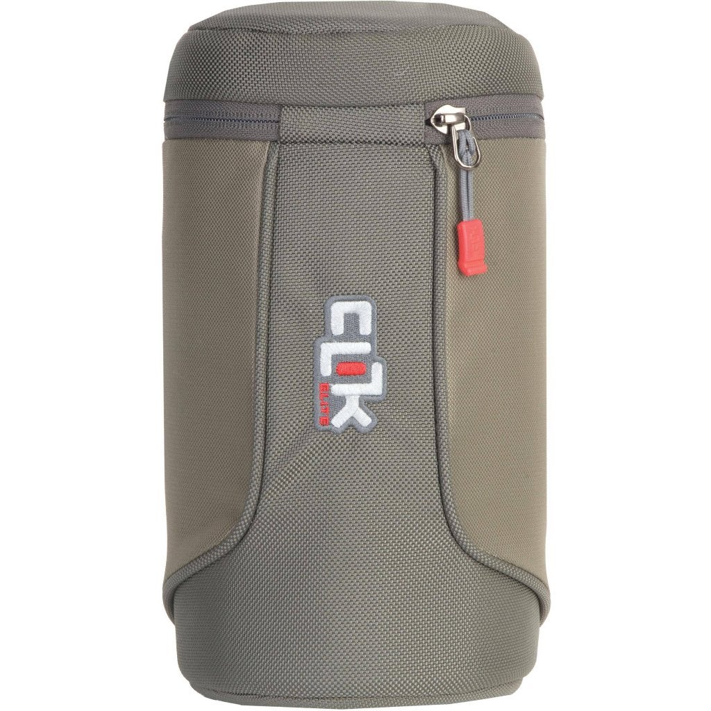 Clik Elite CE202GR Pouch Lens Case Holster Grijs Large, Ophalen, Overige Merken, Geen optische zoom