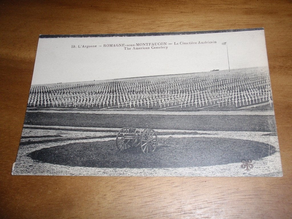 Argonne Amerikaans Kerkhof WOI Militair Frankrijk, Verzenden, Voor 1920, Ongelopen, Frankrijk