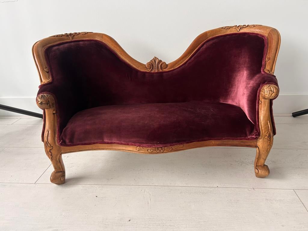 Barok stijl kinder bank, Huis en Inrichting, Banken | Sofa's en Chaises Longues, Ophalen, Gebruikt, Barok, Overige maten