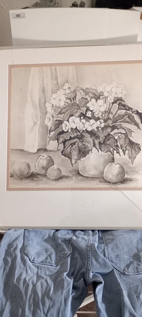 Schilderij van v.d sluis zie foto, Paneel, Overige stijlen, Overige technieken, Stilleven