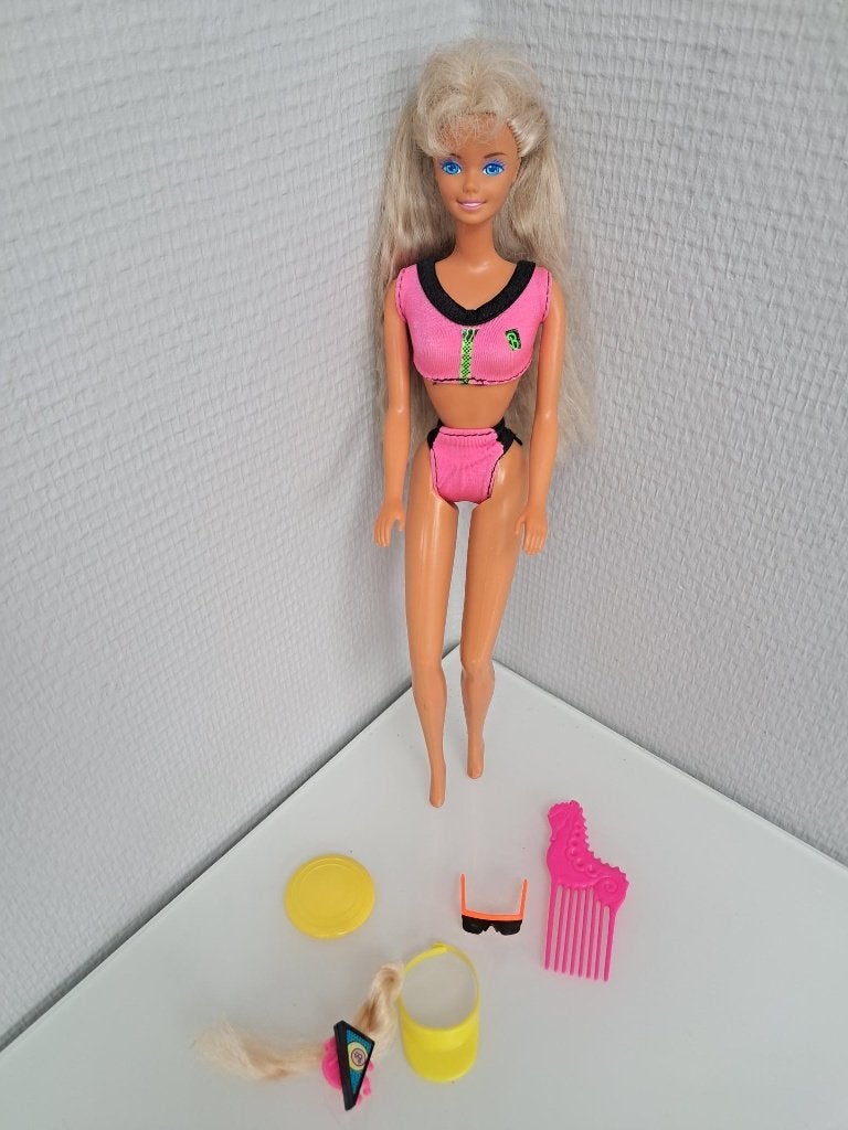 Vintage Mattel Beach Blast Barbie (1989) 100% COMPLEET, Verzamelen, Ophalen of Verzenden, Zo goed als nieuw, Pop