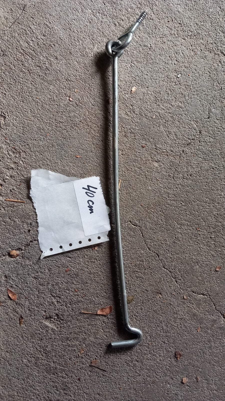 Windhaak 40 cm, Ophalen of Verzenden, Gebruikt, IJzer, Schuif of Grendel
