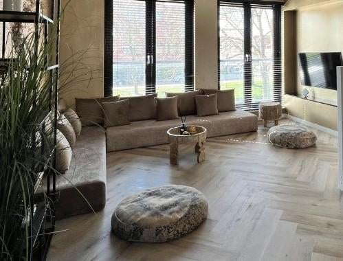 2 Marokkaanse sedari matrassen inclusief kussens, Huis en Inrichting, Banken | Complete zithoeken, Ophalen of Verzenden, Zo goed als nieuw