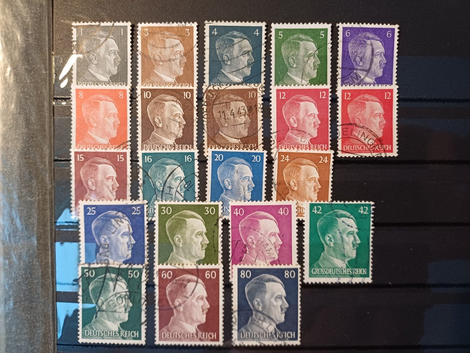 postzegels Adolf Hitler, Ophalen of Verzenden, Overige soorten, Duitsland, Overige typen