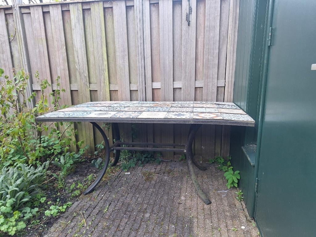 Tuintafel gratis op te halen, Ophalen, Gebruikt, Rechthoekig, Overige materialen