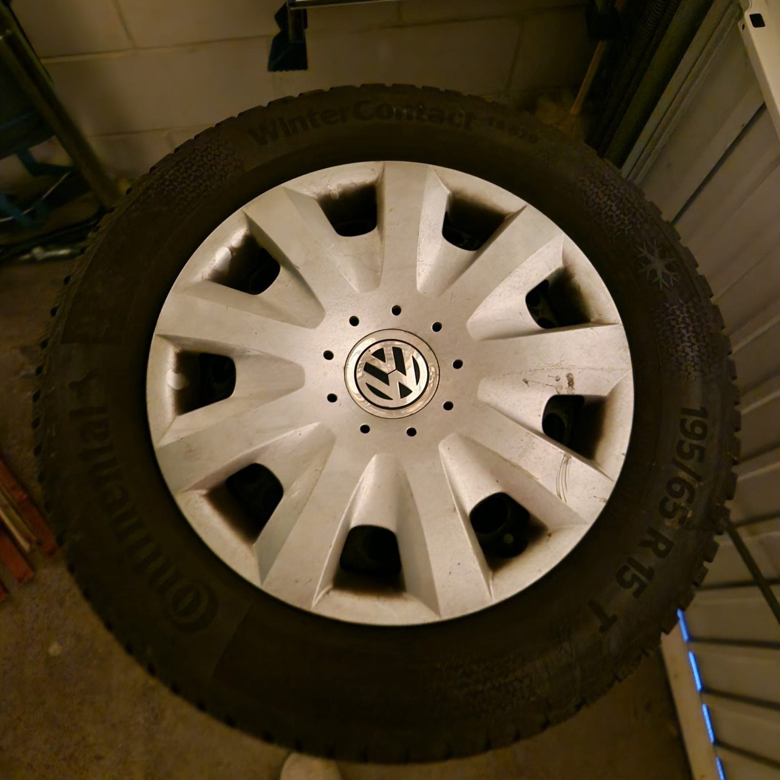Winterbanden + velg Continental TS870 195x65x15, Auto-onderdelen, Ophalen, Gebruikt, 15 inch, Banden en Velgen
