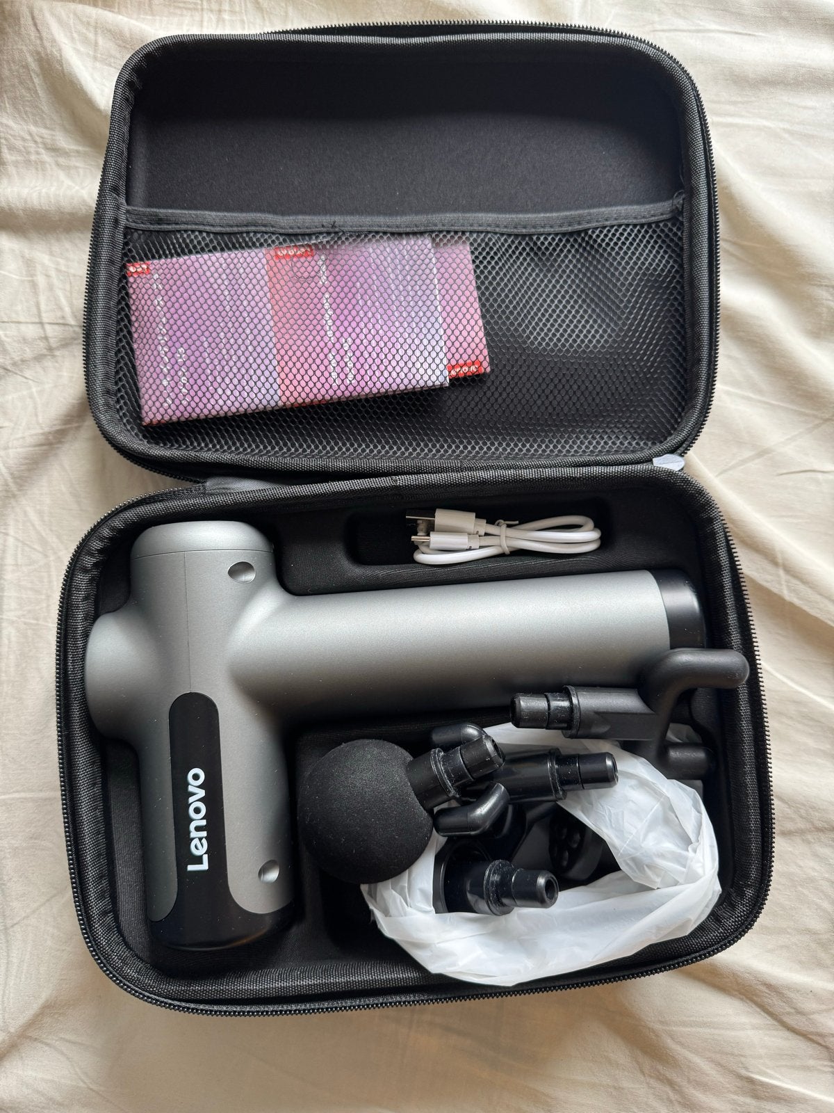 LENOVO Fascia Gun - Draagbaar Massageapparaat, Verzenden, Zo goed als nieuw, Apparaat