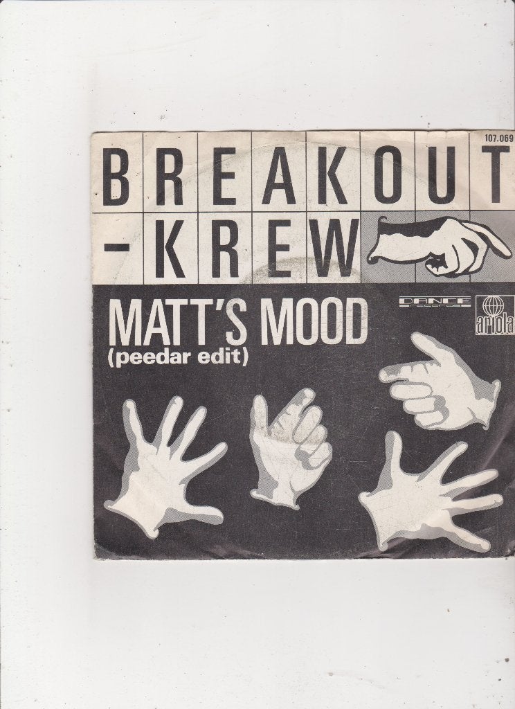 Single Breakout-Krew - Matt's Mood, Ophalen of Verzenden, Gebruikt, 7 inch