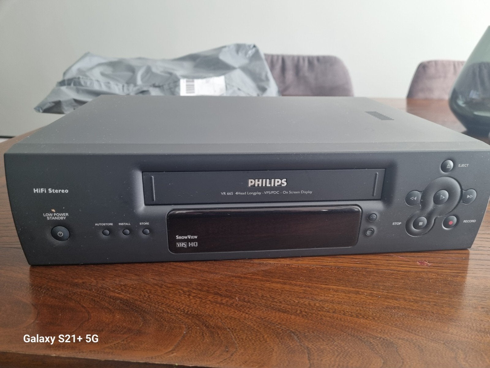 Philips VR665 HiFi Stereo VHS-speler, Audio, Tv en Foto, Ophalen of Verzenden, Gebruikt, VHS-speler of -recorder