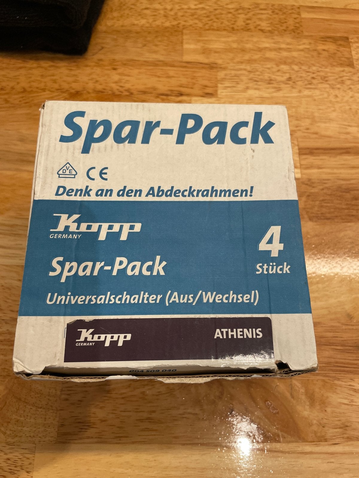 Kopp Athenis Schakelaar mat wit - 8 stuks, Ophalen of Verzenden, Nieuw, Schakelaar