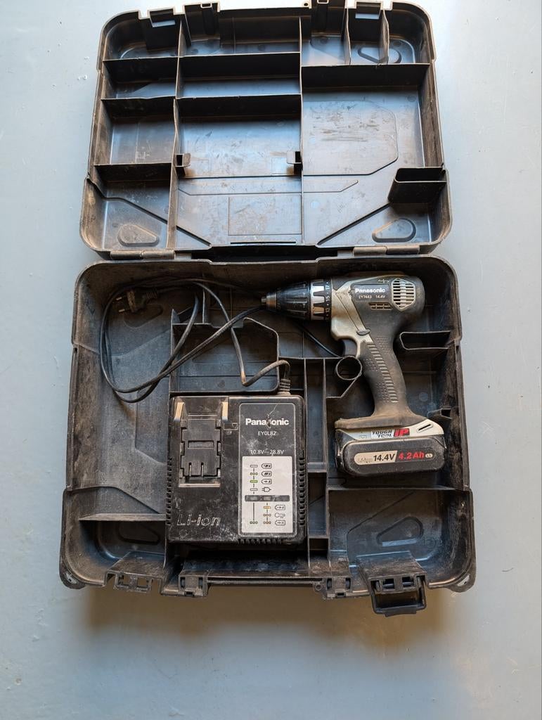 Sterke Panasonic EY7443 14.4V accu boormachine te koop, Verzenden, Gebruikt, Minder dan 400 watt, Boor- en Schroefmachine