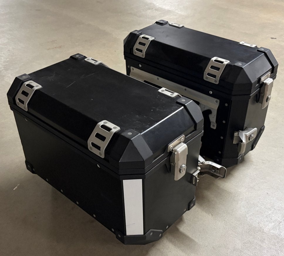 SW Motech Evo Trax zijkoffers motor: aluminium, 37 + 45 ltr, Ophalen, Gebruikt