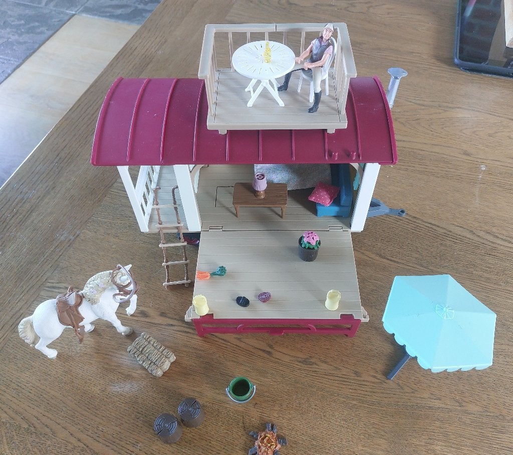 woonwagen schleich voor geheime club-bijeenkomsten,, Ophalen of Verzenden, Gebruikt