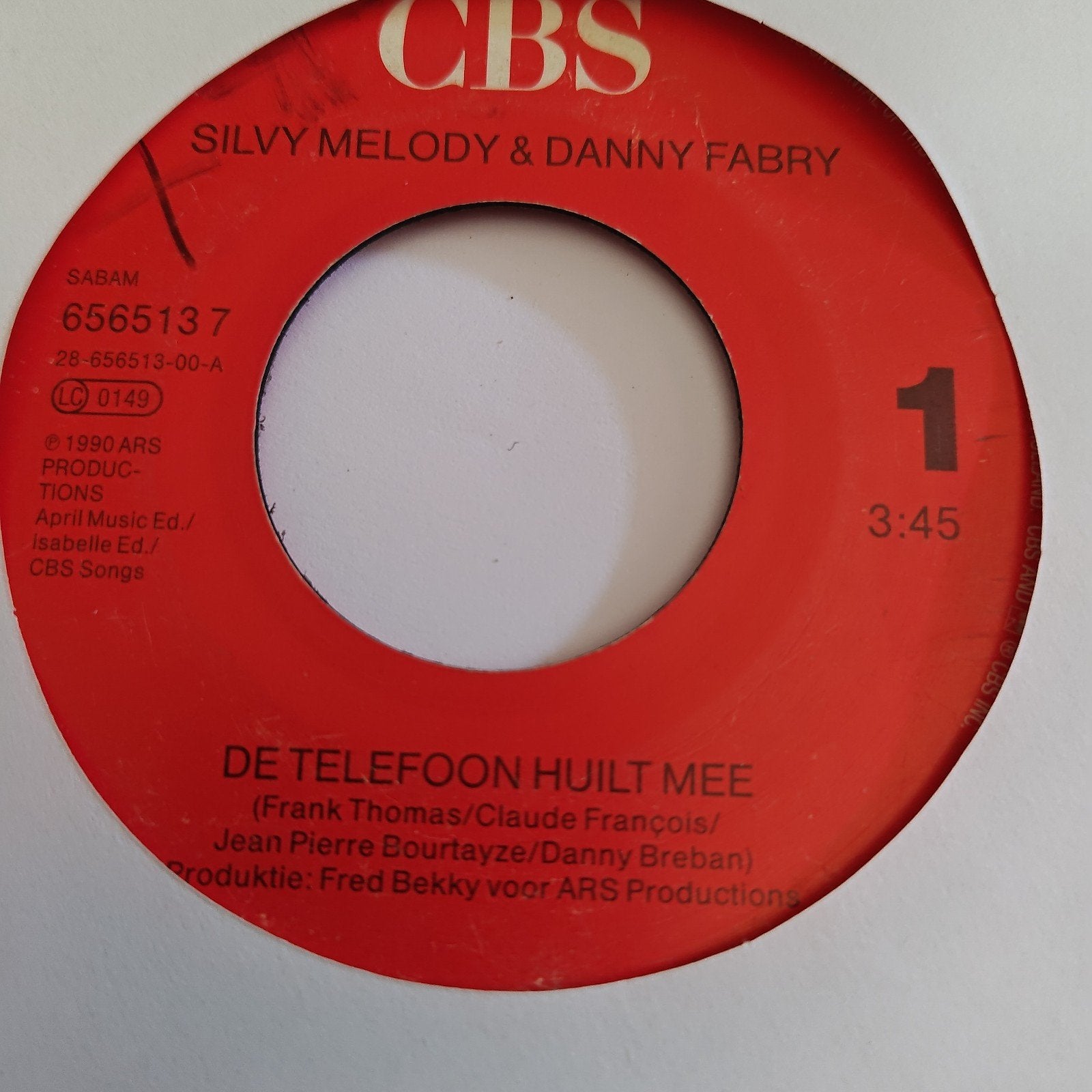 Silvy Melody & Danny Fabry - De Telefoon Huilt Mee (Vinyl), Gebruikt, 7 inch, EP, Schlager