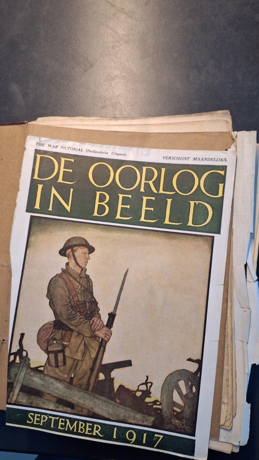 De Oorlog in Beeld - Gebonden jaargangen 1917-1918, Gelezen, Ophalen of Verzenden, Voor 1940, Algemeen