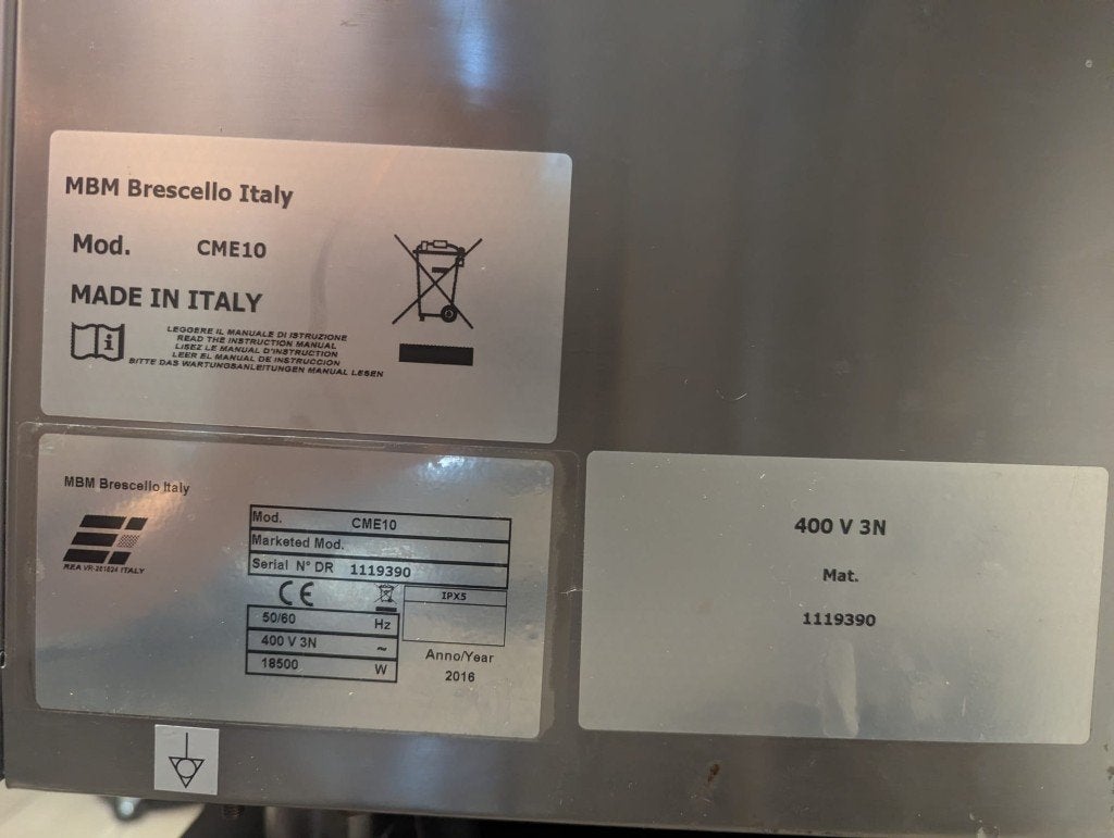 MBM CME10 combisteamer – DEFECT / reparatieobject, Ophalen, 60 cm of meer, Niet werkend, Vrijstaand
