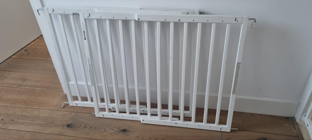 2 Kidsriver traphekjes, wit, hout, Ophalen, Gebruikt, 115 cm of meer