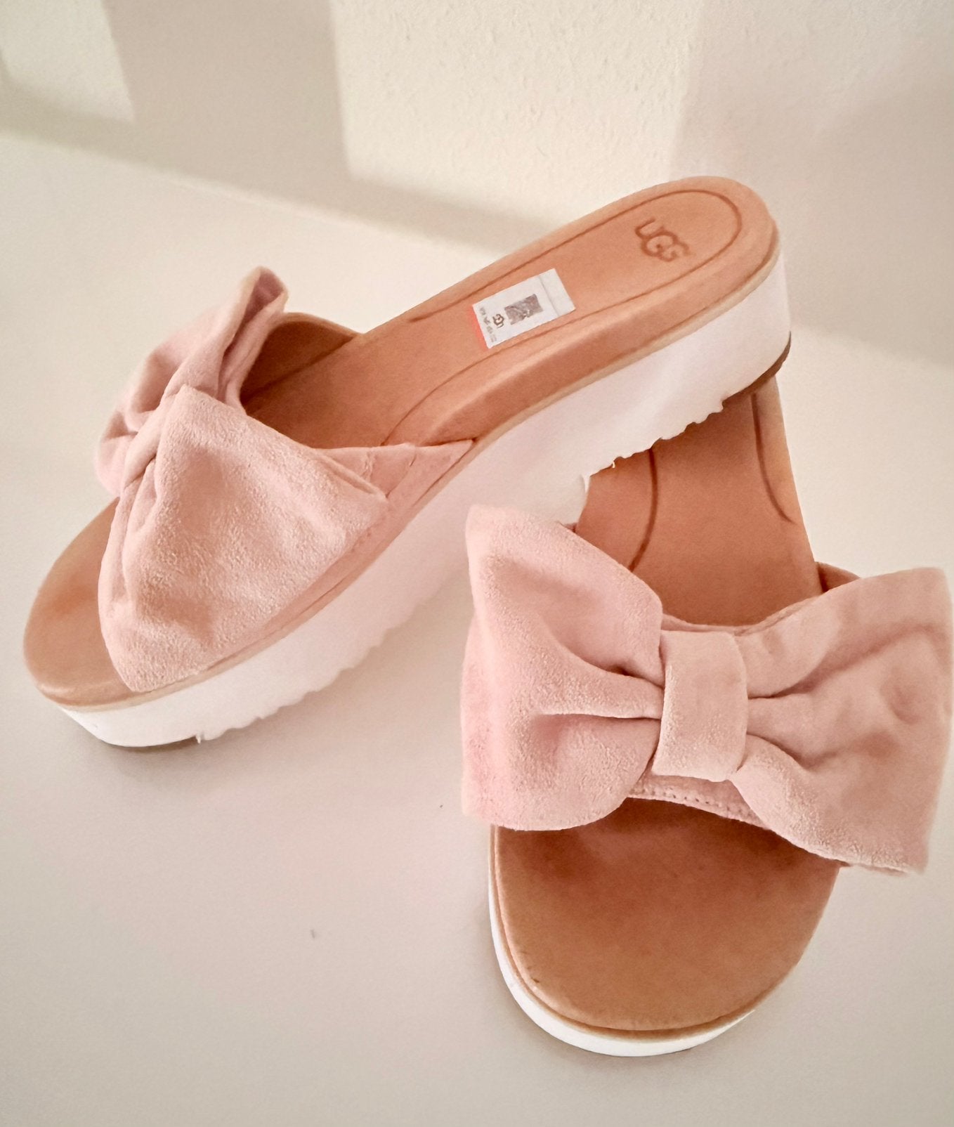 UGG SLIPPERS ROZE SUEDE MAAT 39, ORIGINEEL, Kleding | Dames, Schoenen, Overige typen, Ophalen of Verzenden, Zo goed als nieuw
