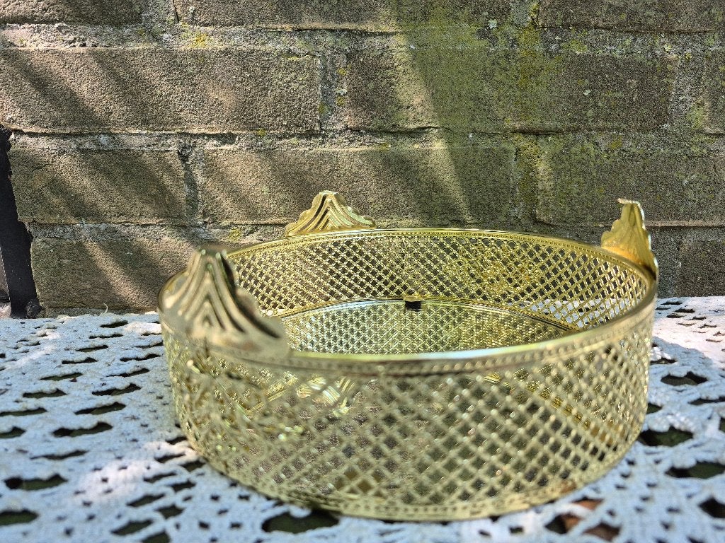 goudkleurig spiegelschaaltje, Ophalen of Verzenden, Zo goed als nieuw, Goud