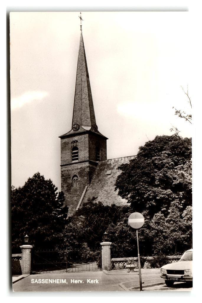 Sassenheim, Herv. Kerk, Verzamelen, Ansichtkaarten | Nederland, Ongelopen, Zuid-Holland, 1960 tot 1980, Verzenden