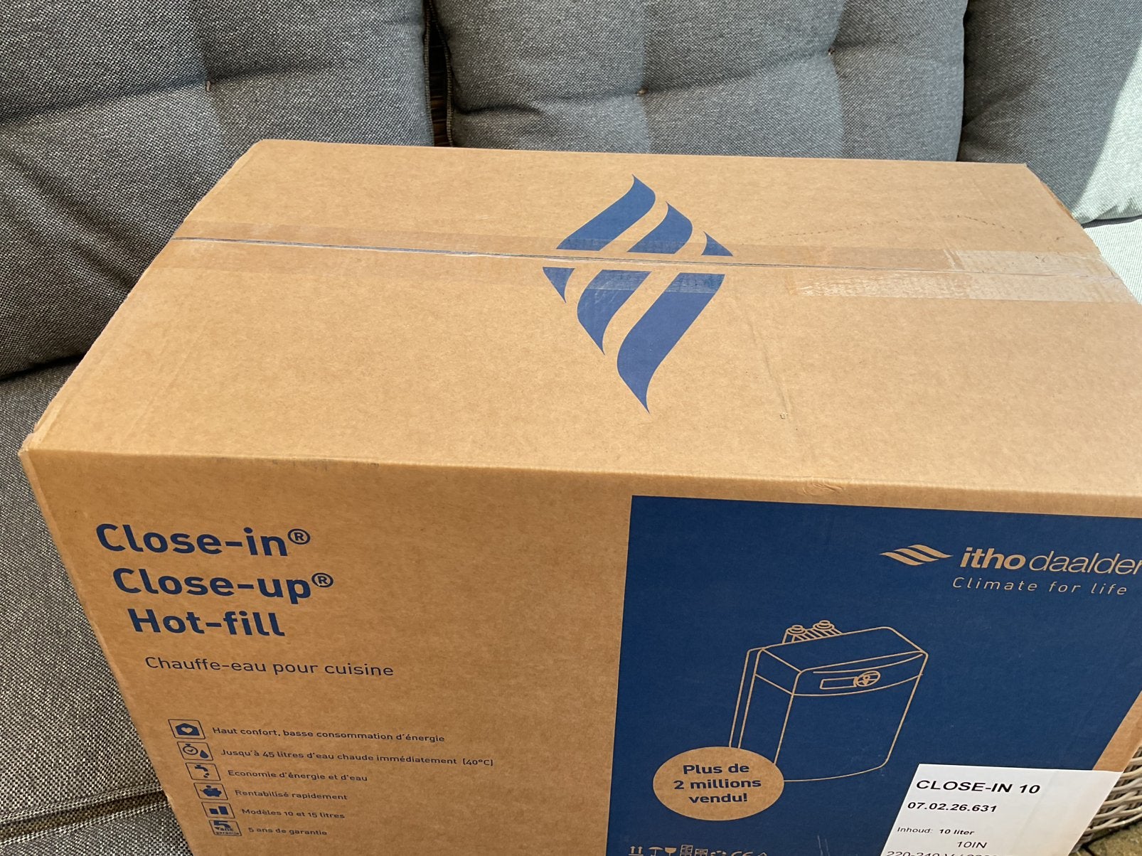 Close in boiler, Aardgas, Nieuw, Minder dan 3 jaar oud, Minder dan 20 liter