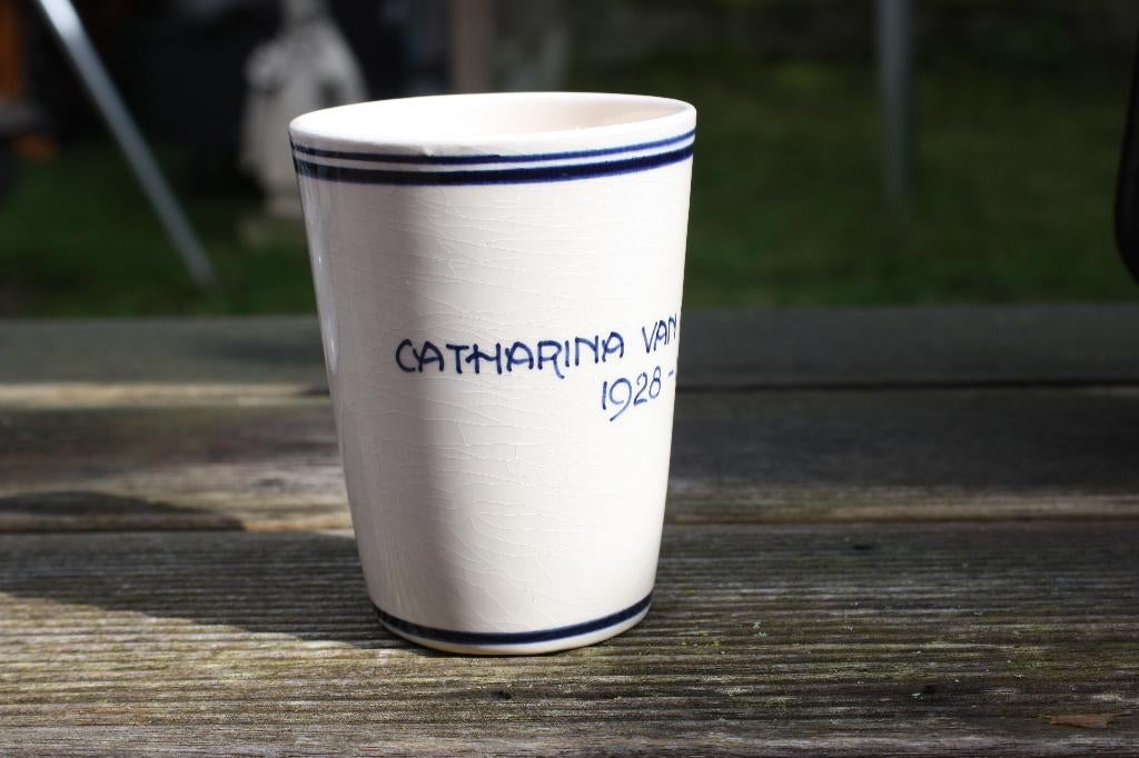 Oude beker Catharina van Rennes School 1928-1953, Ophalen of Verzenden, Gebruikt