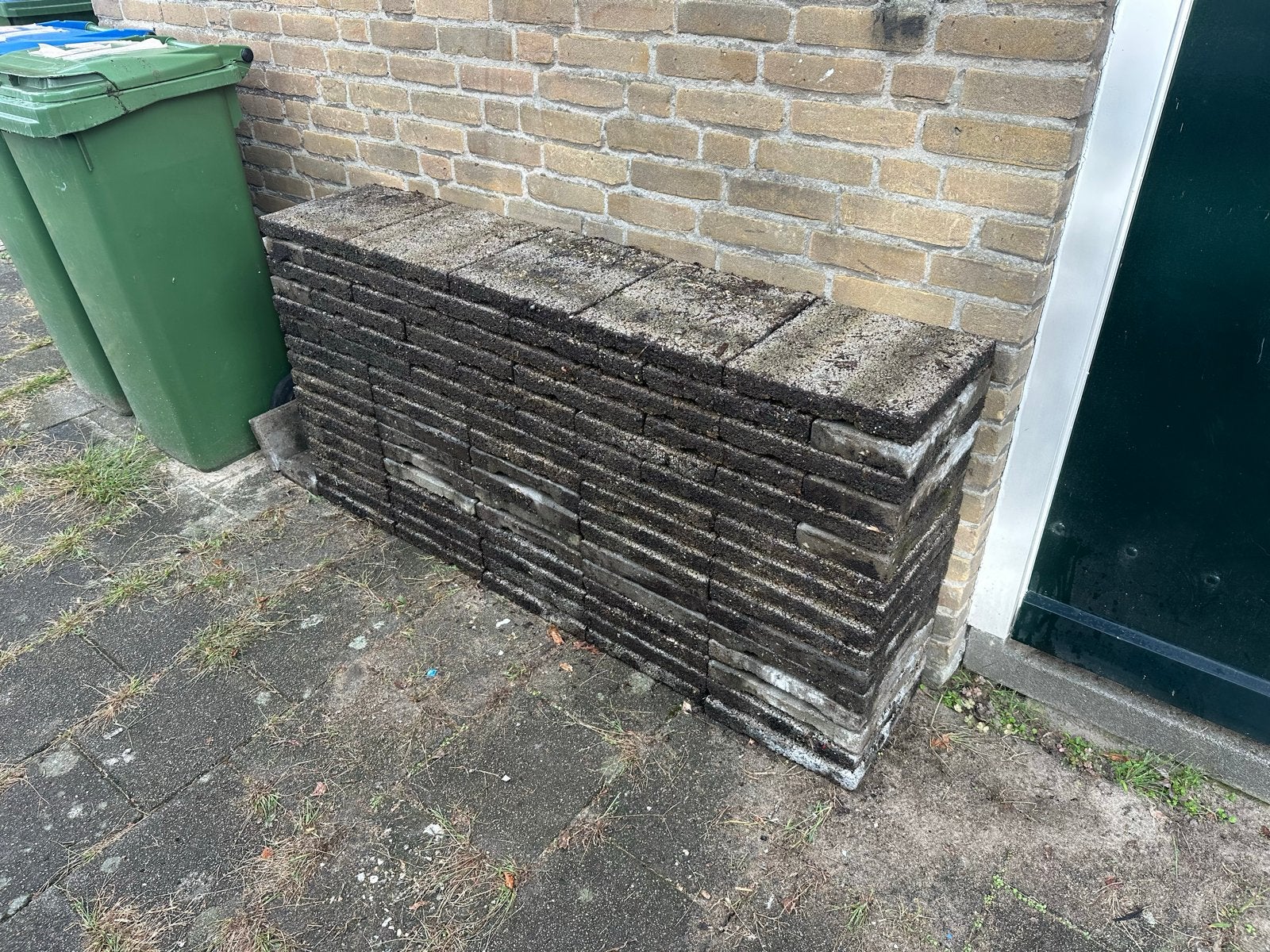 Gebruikte terrastegels van beton (ca. 25m²), Tuin en Terras, Ophalen, Gebruikt, 10 m² of meer, Beton