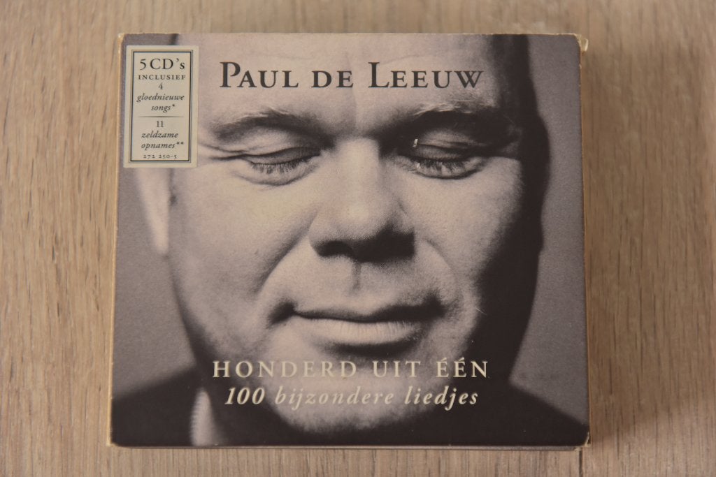 PAUL DE LEEUW ---- HONDERD UIT EEN 5CDbox + 4 GLOEDNIEUWE, Cd's en Dvd's, Cd's | Nederlandstalig, Boxset, Verzenden, Speciale editie