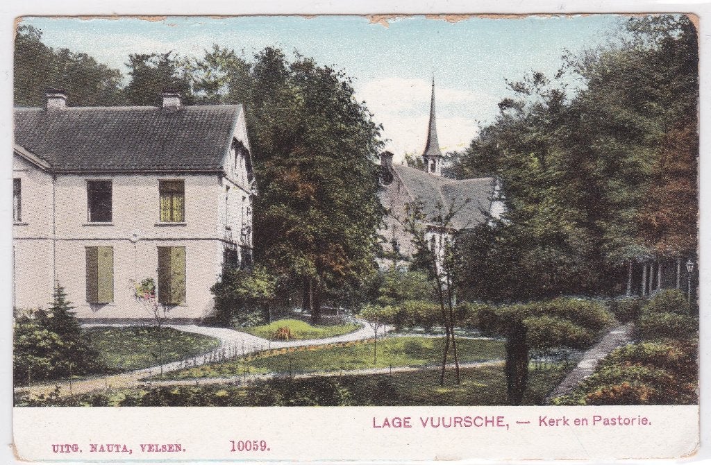 18686 Lage Vuursche Kerk en Pastorie Utrecht, Verzenden, 1920 tot 1940, Ongelopen, Utrecht