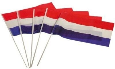 Partij zwaaivlaggetjes rood wit blauw, ., Nieuw, Ophalen of Verzenden, .